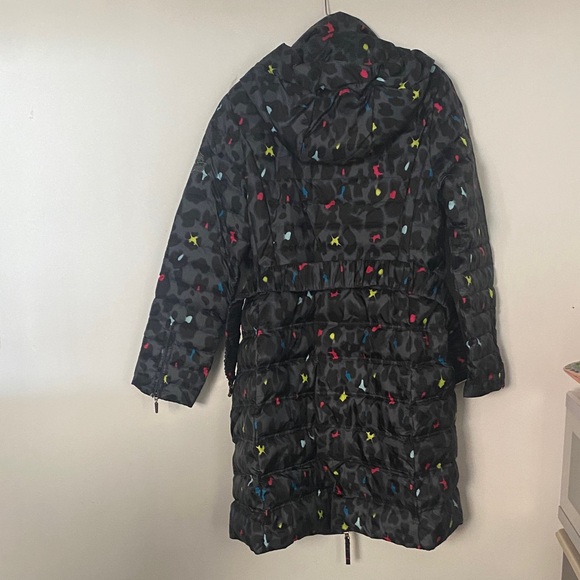 AirField Black Puffer Coat with Colorful Accents - Picture 10 of 10